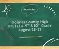 Read More - Progress Monitoring 1 for 9th & 10th Grade  August 25-27